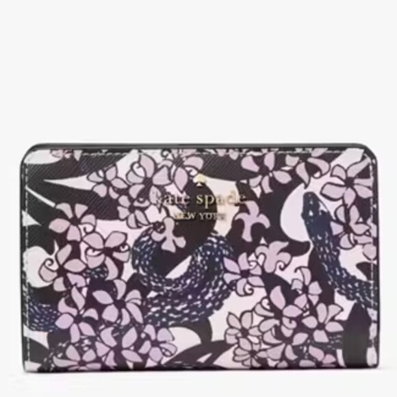 NWT Kate Spade Snake Garden Medium Wallet - Picture 1 of 3